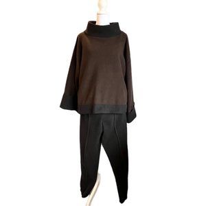 Fleece Lounge Set Krakerz Canada Vintage Brown and Black Size S